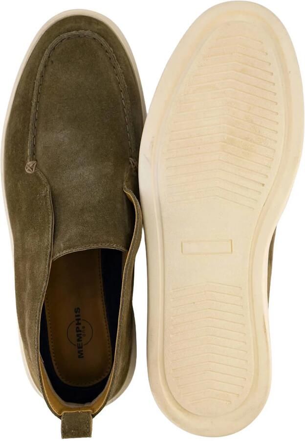 Memphis One suède enkelboots kaki - Foto 2