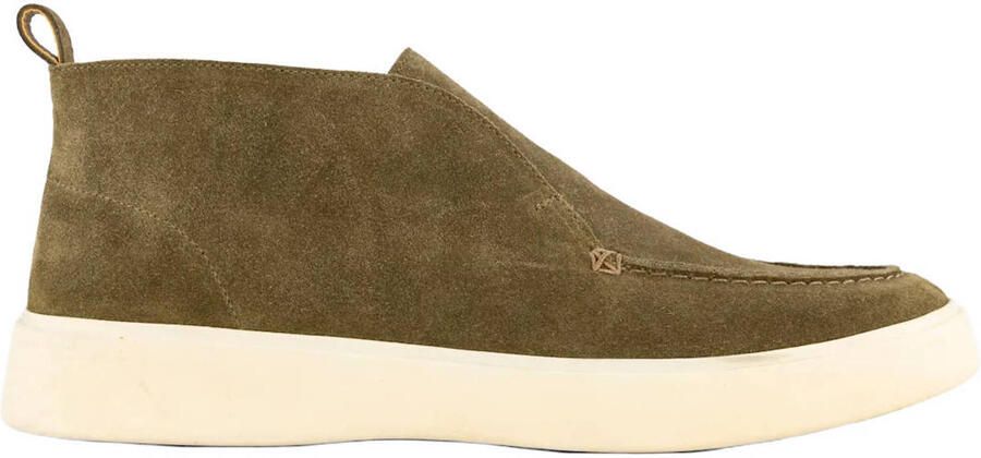 Memphis One suède enkelboots kaki