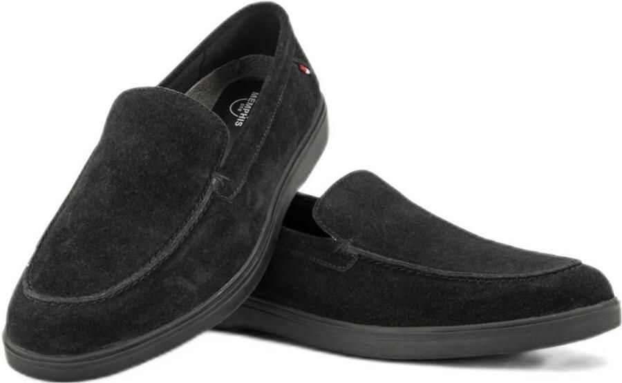 Memphis One suède loafers zwart