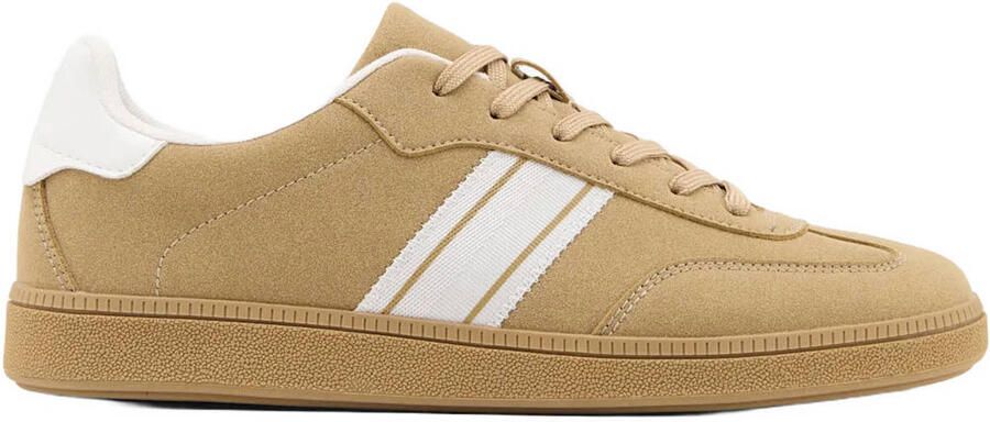 Memphis One suède sneakers beige wit