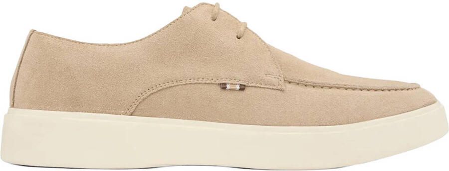 Memphis One suède veterschoenen beige