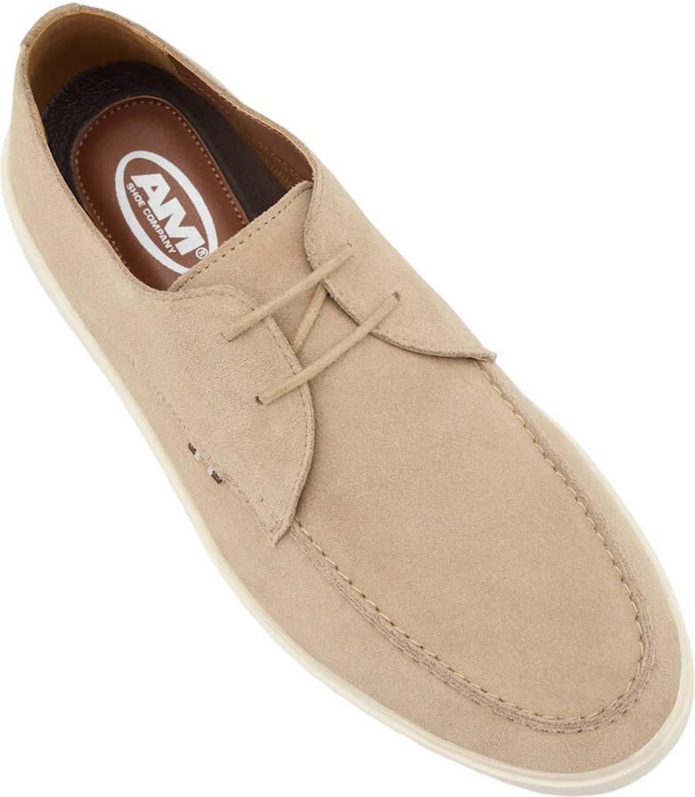 Memphis One suède veterschoenen beige - Foto 2