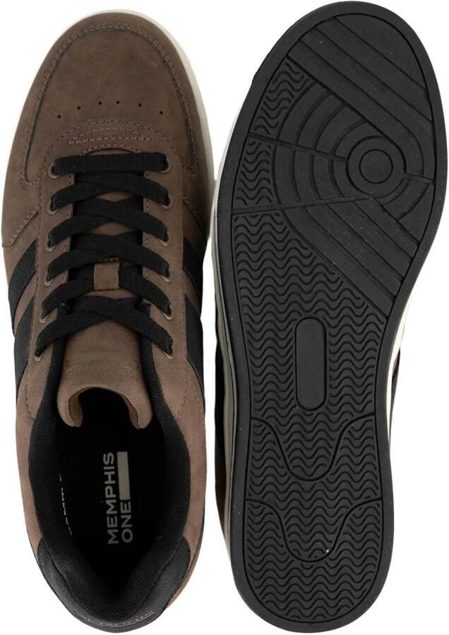 Memphis One suèdelook sneakers bruin - Foto 3