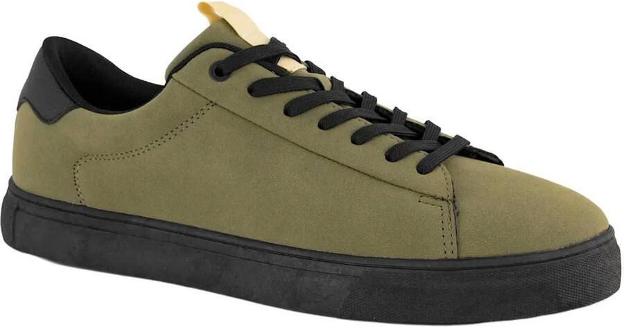 Memphis One suèdelook sneakers groen - Foto 3