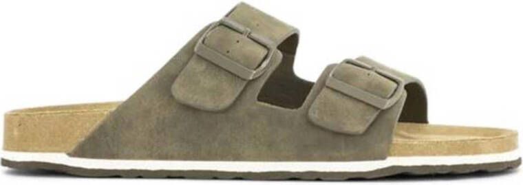 Memphis One Khaki slipper gesp