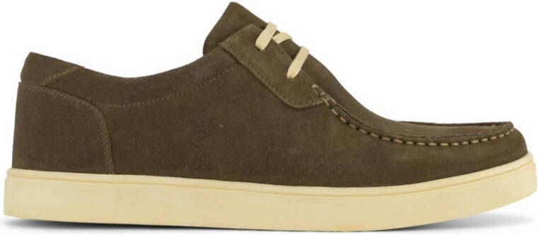 Memphis One suède bootschoenen kaki