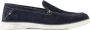 Memphis One suède loafers donkerblauw - Thumbnail 1