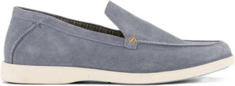 Memphis One suède loafers lichtblauw