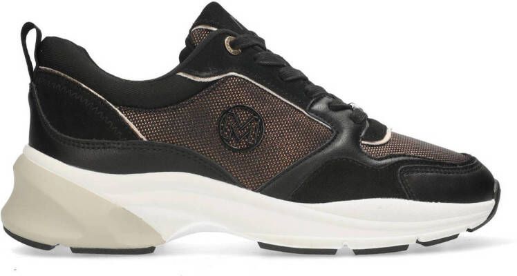 Mexx chunky sneakers zwart brons