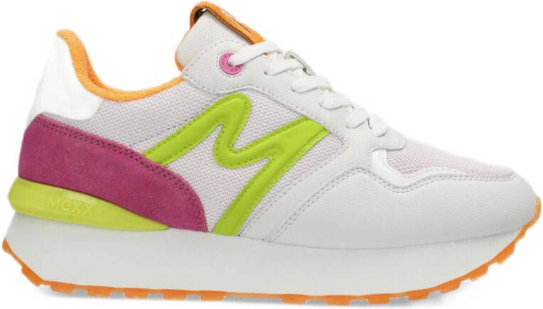 Mexx Kleurrijke Lage Top Juju Sneakers Multicolor Dames