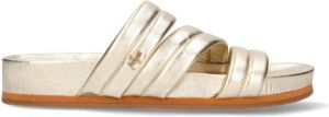 Mexx Latyoa leren slippers goud