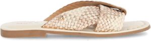 Mexx Lysana leren slippers ecru