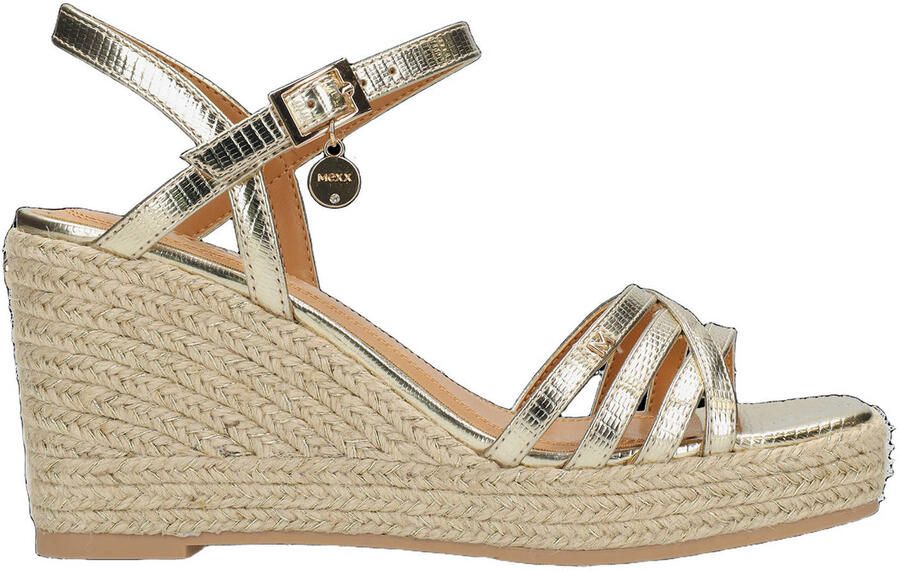 Mexx Noemi Pakina Sandalen Met Sleehak Dames Goudkleurig - Foto 6