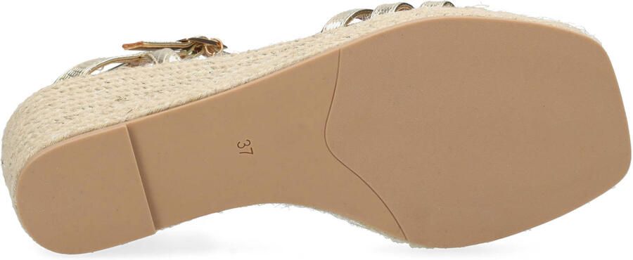 Mexx Noemi Pakina Sandalen Met Sleehak Dames Goudkleurig - Foto 8