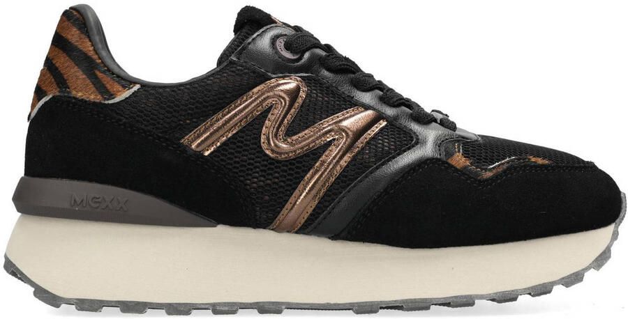 Mexx Sneaker Juju Humper Animal Print Brown black Dames - Foto 3