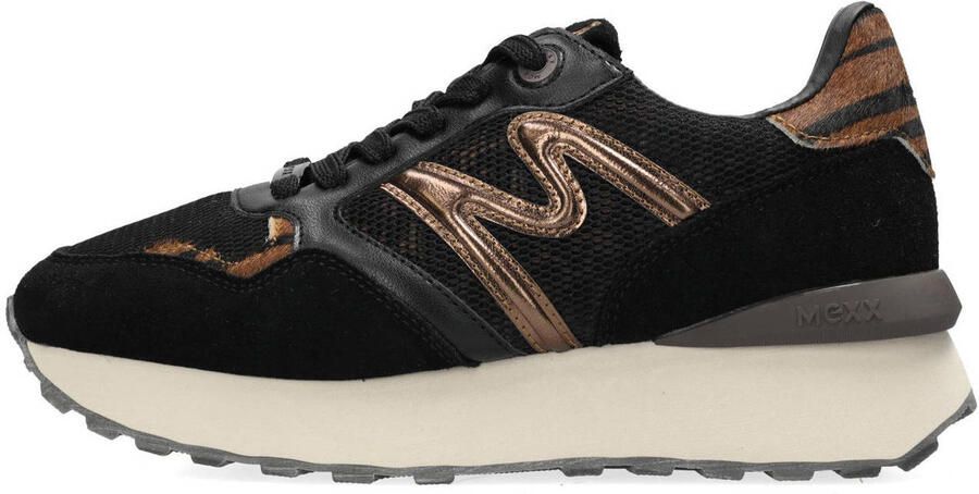 Mexx Sneaker Juju Humper Animal Print Brown black Dames - Foto 2