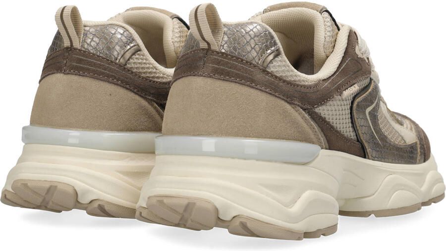 Mexx Norah Komo chunky sneakers beige bruin - Foto 3
