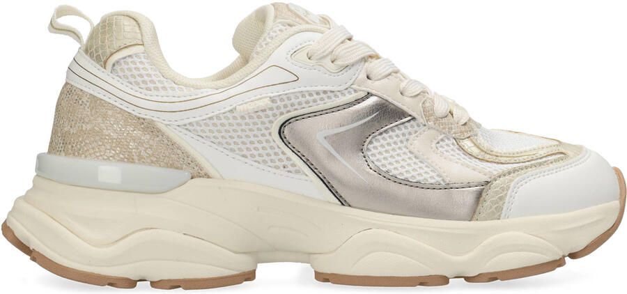 Mexx Norah Komo chunky sneakers wit zilver