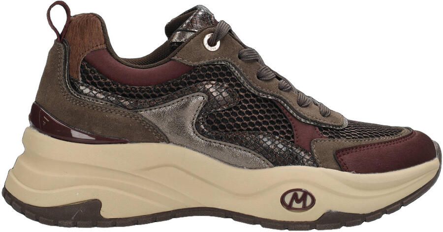 Mexx Palma Ora chunky imitatieleren sneakers bordeaux