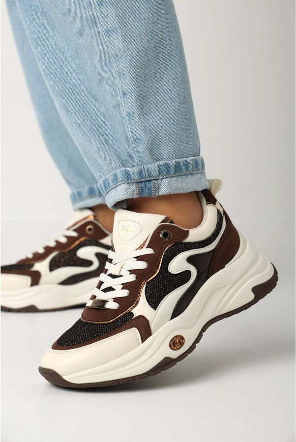 Mexx Dames Lage sneakers Palma Ora Multi Suède - Foto 2