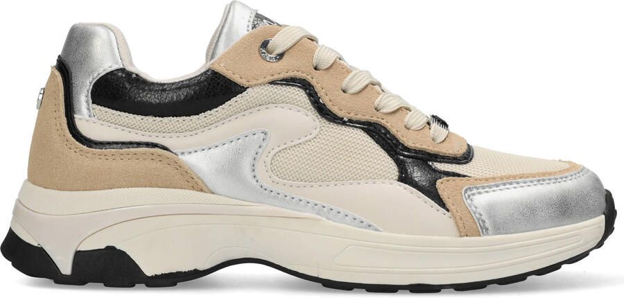 MEXX Sneakers laag 'PORTIA LOVE' camel lichtbeige goud zwart
