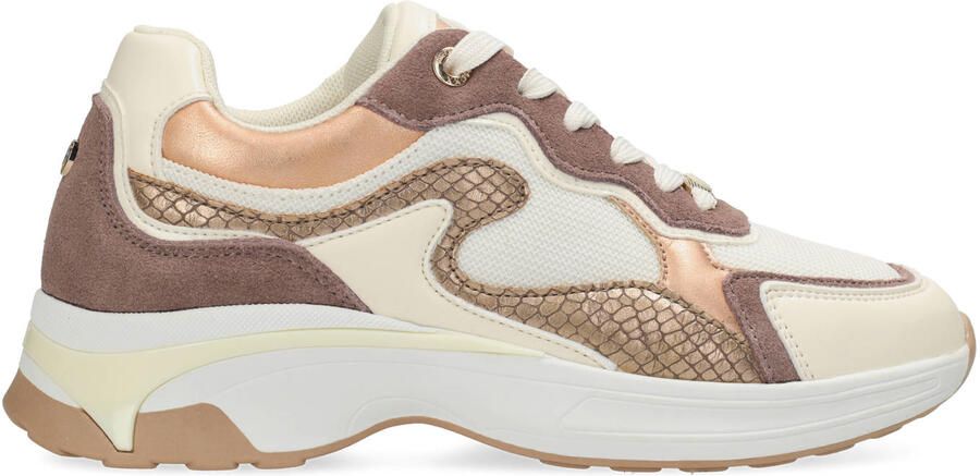 Mexx PORTIA LOVE Sneaker Dames Sneaker-Wit Bruin