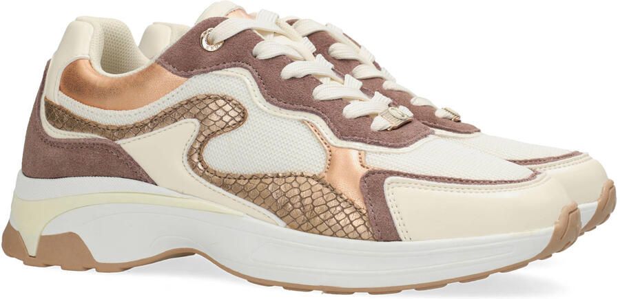 Mexx PORTIA LOVE Sneaker Dames Sneaker-Wit Bruin - Foto 2