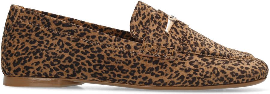 Mexx Ravina Lemon loafers met panterprint cognac zwart