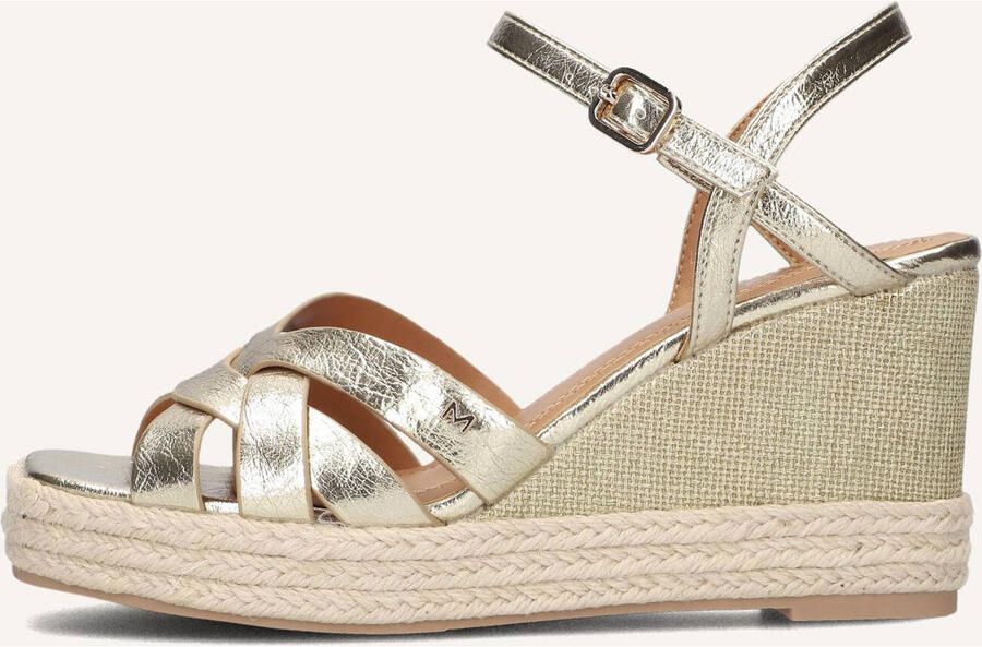 Mexx Tamika Sandalen Met Sleehak Dames Goudkleurig - Foto 5