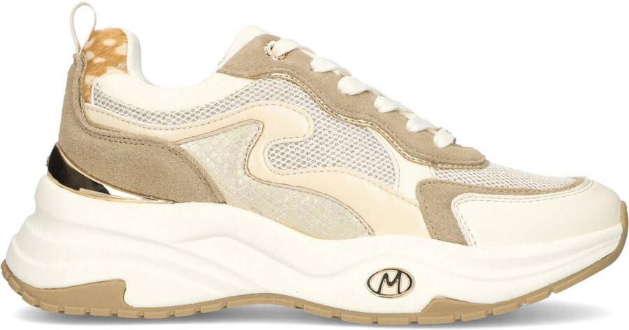 Mexx Dames Lage sneakers Palma Ora Beige Textiel