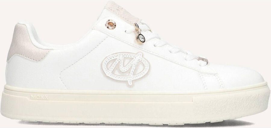 Mexx Dames Sneakers Tesi Rio Leren Lage sneakers Wit