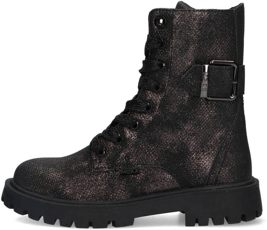 Mexx Kids XX825590-791 Meisjes Biker Boots Grijs Leer Veters - Foto 4