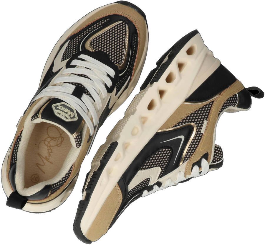 Mexx Therry Splash chunky sneakers zwart beige - Foto 2