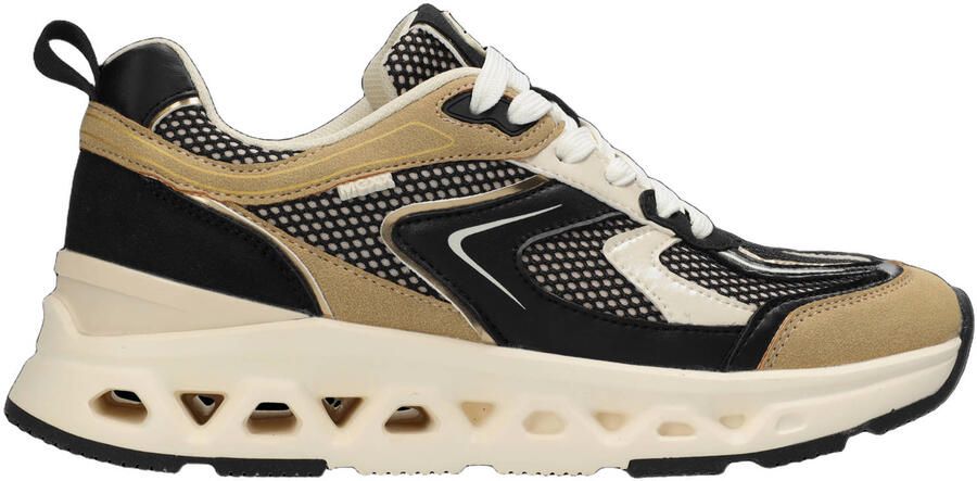 Mexx Therry Splash chunky sneakers zwart beige