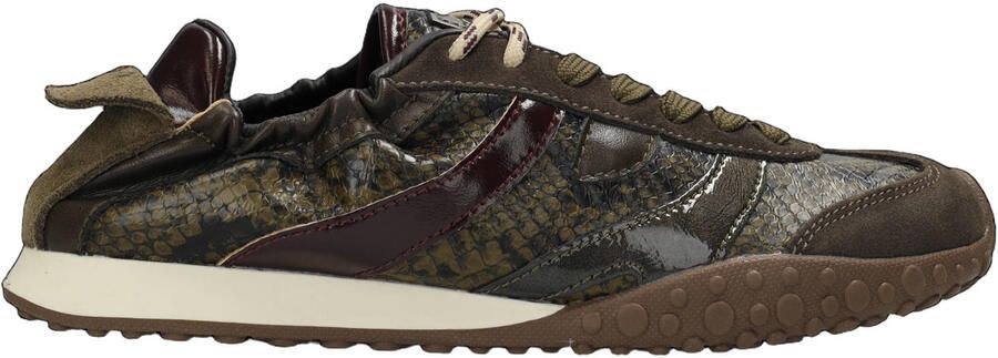 Mexx Verona Tatou sneakers met dierenprint donkergroen