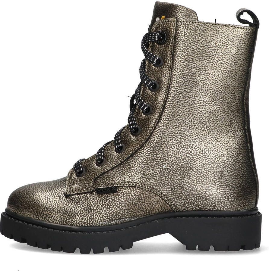 Mexx Kids XX825571-595 Meisjes Biker Boots Goud Leer Veters - Foto 2