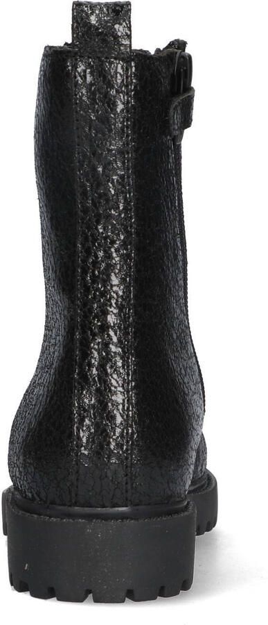 Mexx Kids XX825571-989 Meisjes Biker Boots Zwart Leer Veters - Foto 3