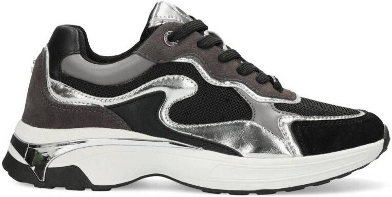 Mexx Sneaker Portia Love Zwart zilver Vrouwen Zwart zilver