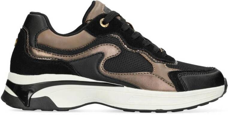 Mexx Portia Love chunky sneakers zwart brons