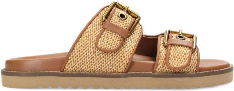 Mexx Reilly Penny slippers cognac beige
