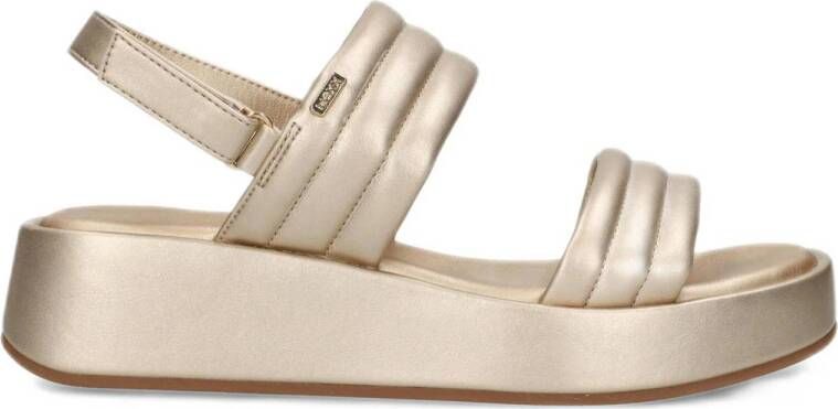 Mexx Gouden Plateau Sandaal Yellow Dames