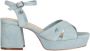 Mexx Heeled Sandalen Nalina Dames Lichtblauw - Thumbnail 1