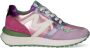 Mexx Kids XX825251-577 Meisjes Lage Sneakers Paars Roze Groen Leer Veters - Thumbnail 1