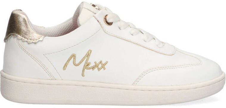 Mexx Kids XX825151-795 Meisjes Lage Sneakers Wit Goud Leer Veters