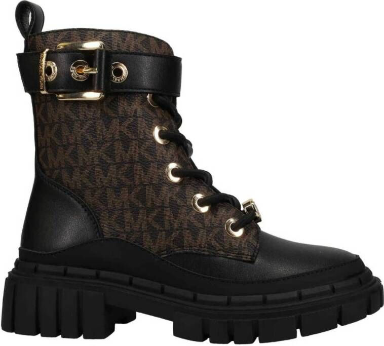 Michael Kors Blake Colby veterboots zwart bruin