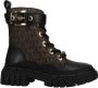 Michael Kors Blake Colby veterboots zwart bruin - Thumbnail 1