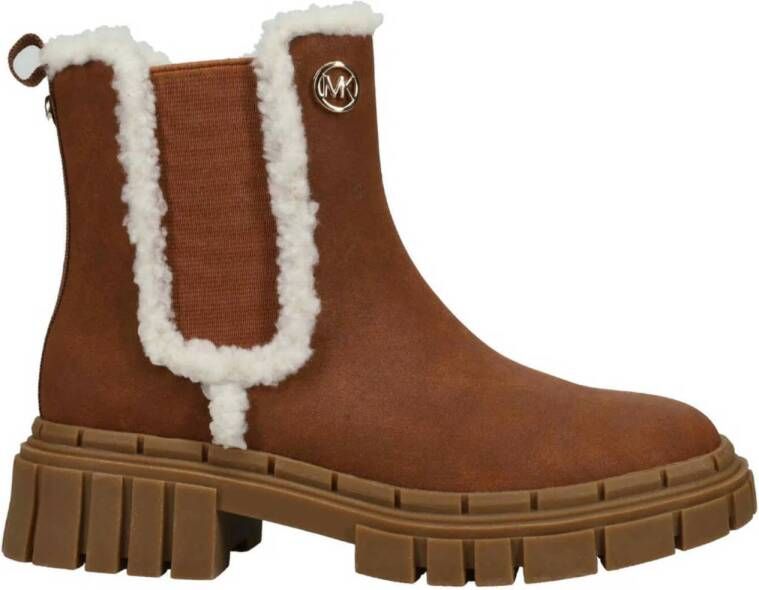 Michael Kors Blake gevoerde enkelboots cognac
