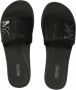 Michael Kors Glitter Platform Slide plateau slippers zwart - Thumbnail 1