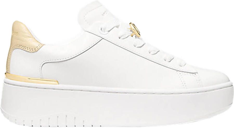 Michael Kors Dottie lace up leren sneakers wit