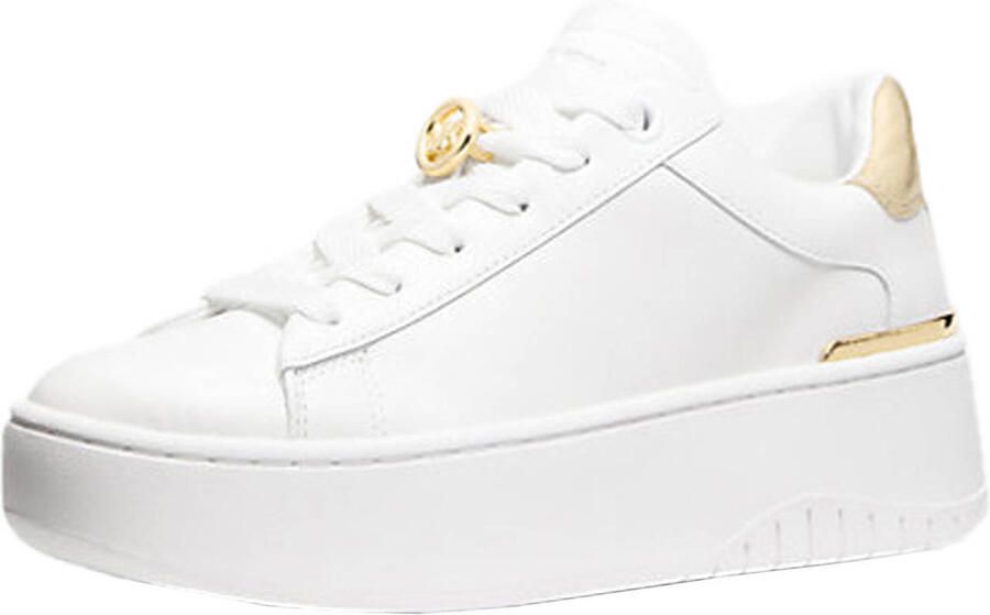 Michael Kors Dottie lace up leren sneakers wit - Foto 3